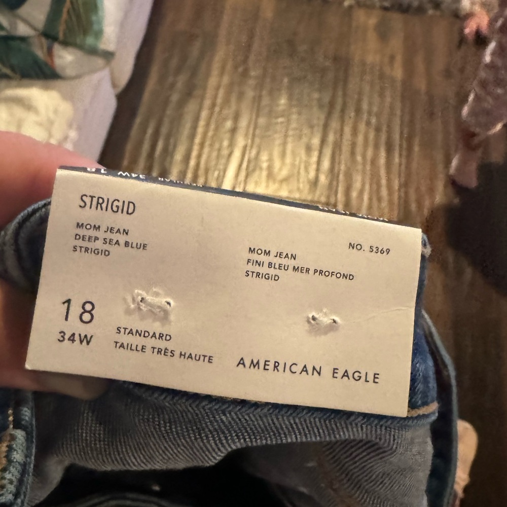 american eagle strigid mom jeans - nwt